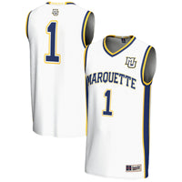 #1 Marquette Golden Eagles GameDay Greats Lightweight Basketball Jersey - White