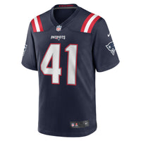 New England Patriots Brenden Schooler Nike Navy Game Player Jersey