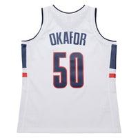 Emeka Okafor UConn Huskies Mitchell & Ness 2001/02 Swingman Replica Jersey - White