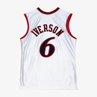 Philadelphia 76ers Mitchell & Ness Allen Iverson 2002 All-Star East Authentic Jersey - White
