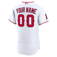 Los Angeles Angels Nike White Home Authentic Custom Jersey