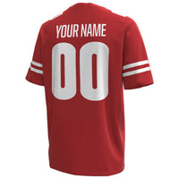 Wisconsin Badgers Under Armour Custom Replica Football Jersey - Red