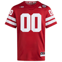 Nebraska Huskers adidas Custom Home Premier Football Jersey - Scarlet