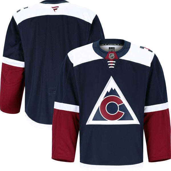 Colorado Avalanche Fanatics Navy Alternate Authentic Pro Jersey