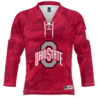 #0 Ohio State Buckeyes GameDay Greats Ice Hockey Jersey - Scarlet