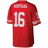 San Francisco 49ers Joe Montana Mitchell & Ness Scarlet Big & Tall 1990 Retired Player Replica Jersey