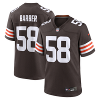 Cleveland Browns Austin Barber Nike Brown Team Game Jersey