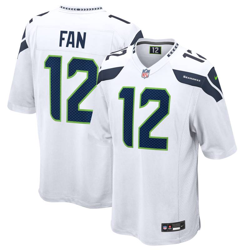 Seattle Seahawks 12s Nike White Game Jersey