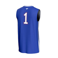 #1 SMU Mustangs GameDay Greats Lightweight Basketball Fashion Jersey - Royal