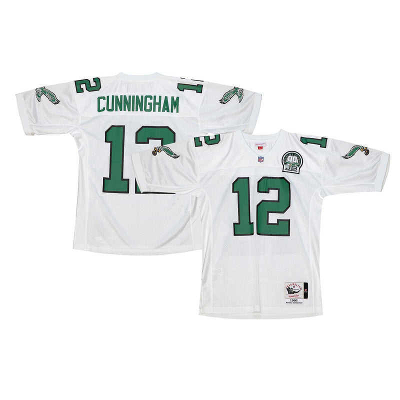 Philadelphia Eagles 1992 Randall Cunningham Mitchell & Ness White Authentic Throwback Retired Player Jersey