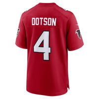 Atlanta Falcons Jahan Dotson Nike Red Team Game Jersey