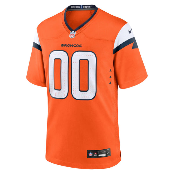Denver Broncos Nike Orange Team Custom Game Jersey