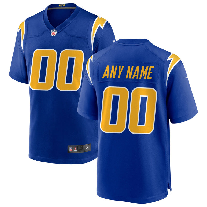 Los Angeles Chargers Nike Royal Alternate Custom Game Jersey