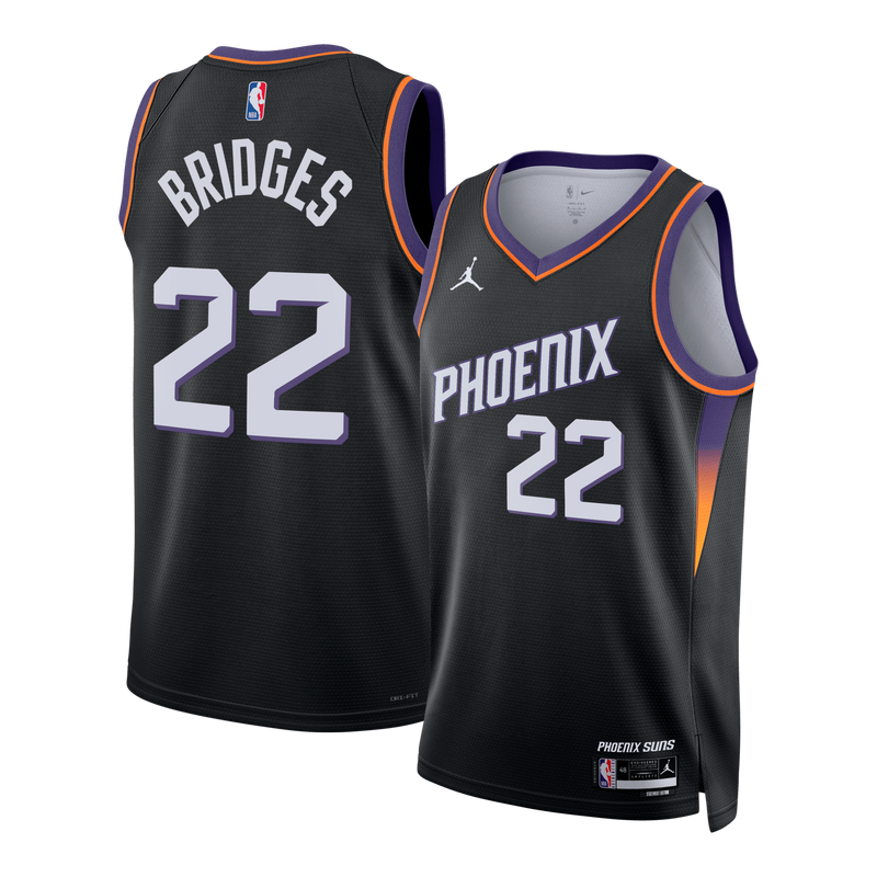 Phoenix Suns Jordan Brand Statement Edition Jersey - Black - Miles Bridges