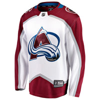 Colorado Avalanche Fanatics White Away Breakaway Jersey