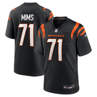 Cincinnati Bengals Amarius Mims Nike Black Player Game Jersey