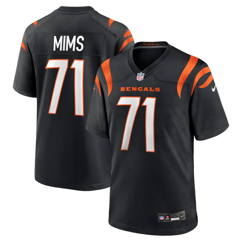 Cincinnati Bengals Amarius Mims Nike Black Player Game Jersey