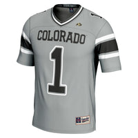 #1 Colorado Buffaloes GameDay Greats Endzone Football Jersey - Gray