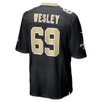 New Orleans Saints Barry Wesley Nike Black Team Game Jersey
