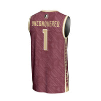 #1 Florida State Seminoles GameDay Greats Lightweight Highlight Print Basketball Jersey - Garnet