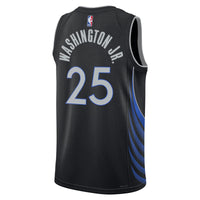Dallas Mavericks Nike 2025/26 City Edition Swingman Jersey - Black - P.J. Washington Jr.