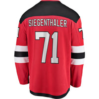 New Jersey Devils Jonas Siegenthaler Fanatics Red Home Breakaway Player Jersey