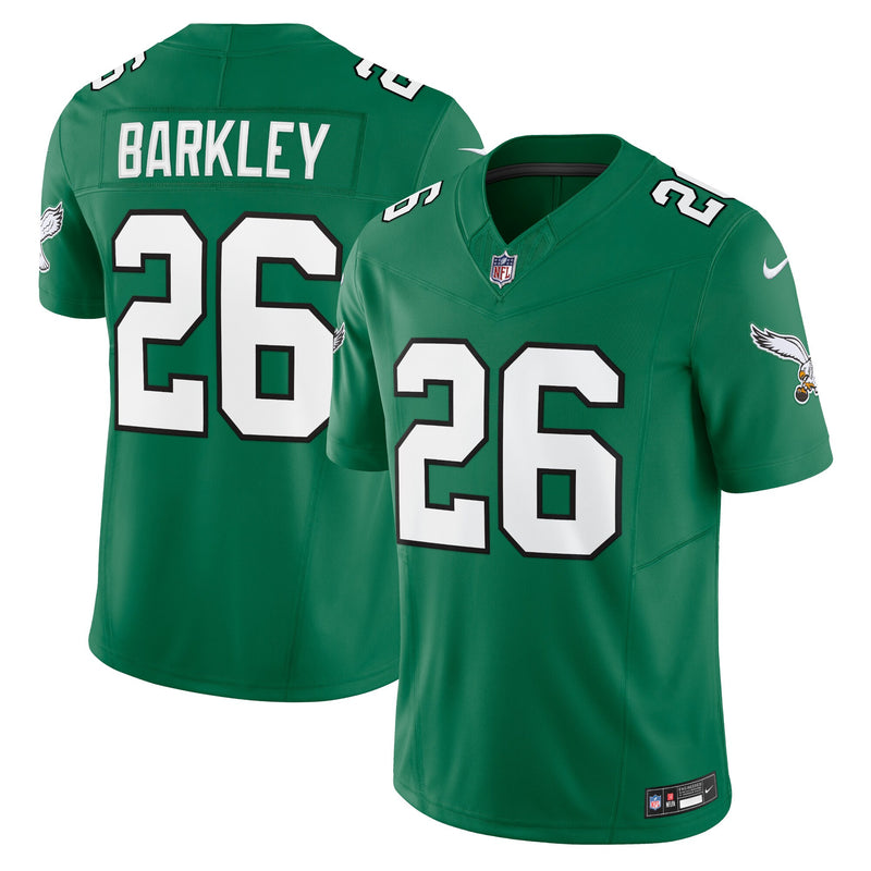 Philadelphia Eagles Saquon Barkley Nike Kelly Green Alternate Vapor F.U.S.E. Limited Jersey