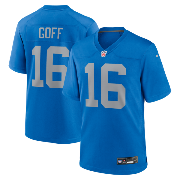 Detroit Lions Jared Goff Nike Blue Alternate Game Jersey