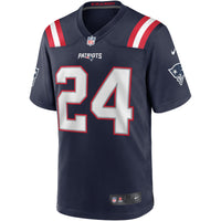 New England Patriots Ty Law Nike Navy Game Retired Player Jersey
