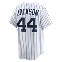New York Yankees Reggie Jackson Nike White Throwback Cooperstown Collection Limited Jersey