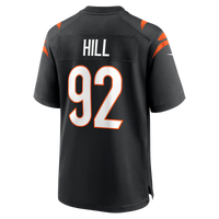 Cincinnati Bengals B.J. Hill Nike Black Game Jersey