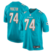 Miami Dolphins Kayden Proctor Nike Aqua 2026 NFL Draft First Round Pick No. 12 Team Game Jersey