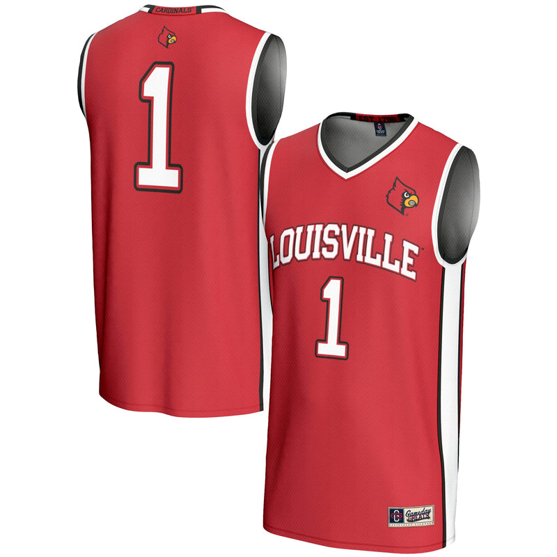 #1 Louisville Cardinals GameDay Greats Lightweight Basketball Jersey - Red