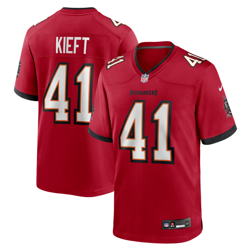 Tampa Bay Buccaneers Ko Kieft Nike Red Game Player Jersey