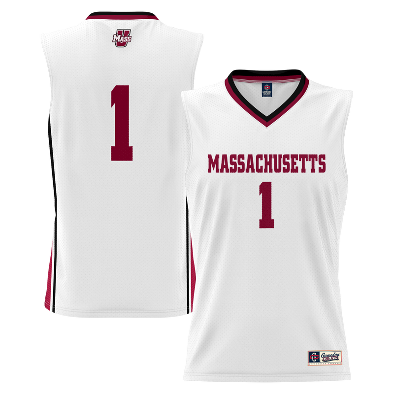 #1 UMass Minutemen GameDay Greats Lightweight Basketball Jersey - White