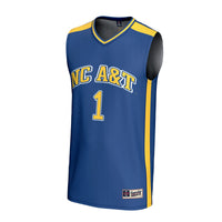 #1 North Carolina A&T Aggies GameDay Greats Lightweight Basketball Fashion Jersey - Navy