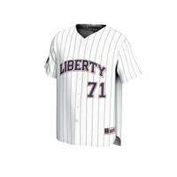 Adult GameDay Greats #71 White Liberty Flames Lightweight Collegiate Baseball Fashion Jersey