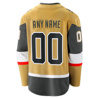 Vegas Golden Knights Fanatics Gold 2026 Stanley Cup Final Breakaway Custom Jersey