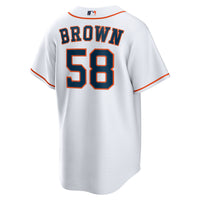 Houston Astros Hunter Brown Nike White Home Replica Jersey