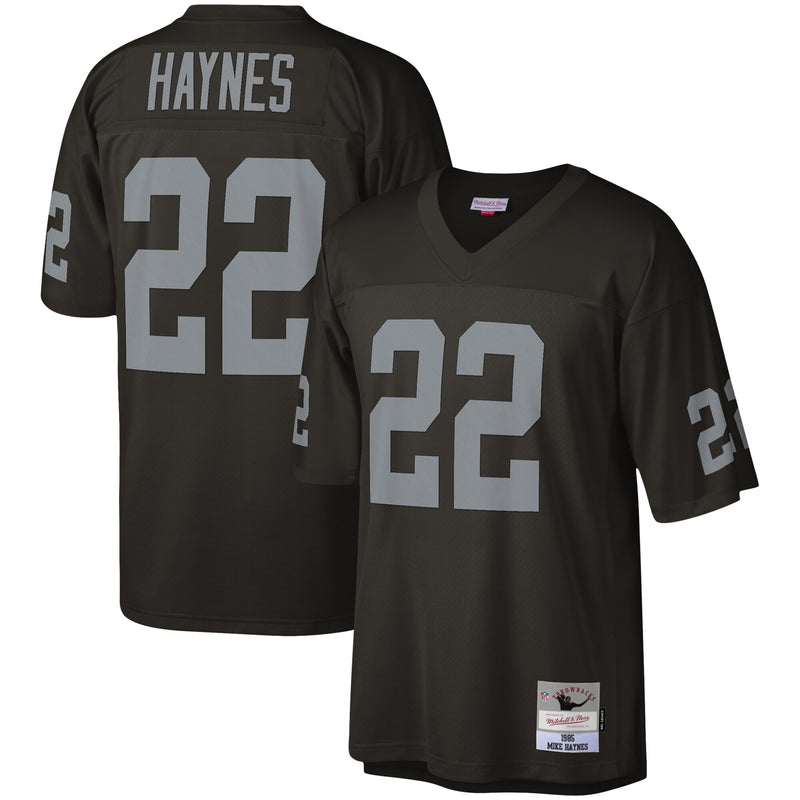 Las Vegas Raiders Mike Haynes Mitchell & Ness Black Legacy Replica Jersey