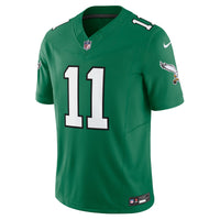 Philadelphia Eagles A.J. Brown Nike Kelly Green Vapor F.U.S.E. Limited Jersey