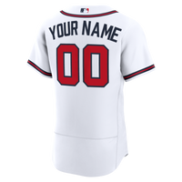 Atlanta Braves Nike White Home Authentic Custom Jersey