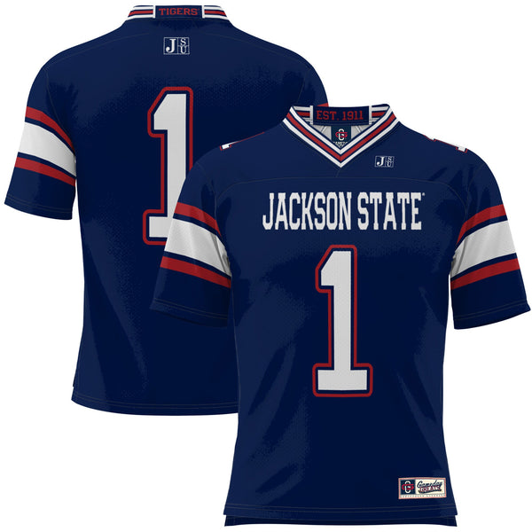 #1 Jackson State Tigers GameDay Greats Football Jersey - Navy