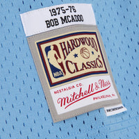 Buffalo Braves Mitchell & Ness Bob McAdoo 1975 Dark Authentic Jersey - Columbia Blue