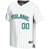 Tulane Green Wave GameDay Greats NIL Pick-A-Player Lightweight Baseball Jersey - White