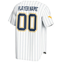 West Virginia Mountaineers GameDay Greats NIL Pick-A-Player Lightweight Baseball Jersey - White