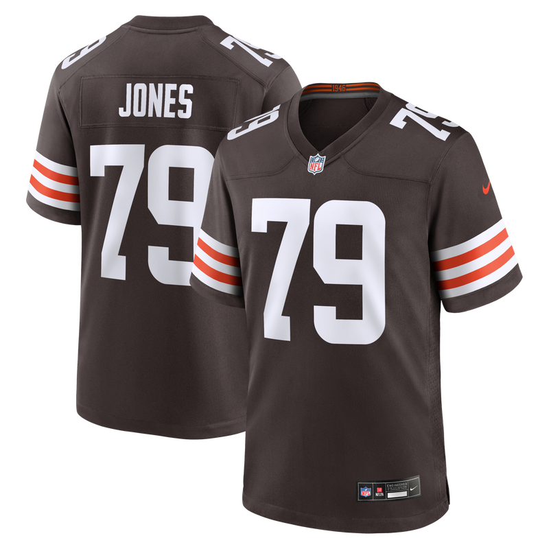Cleveland Browns Dawand Jones Nike Brown Team Game Jersey