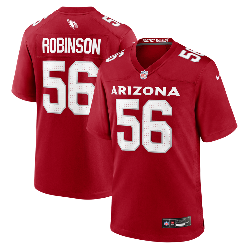 Arizona Cardinals Darius Robinson Nike Cardinal Player Game Jersey