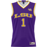 #1 LSU Tigers GameDay Greats Lightweight Basketball Jersey - Purple