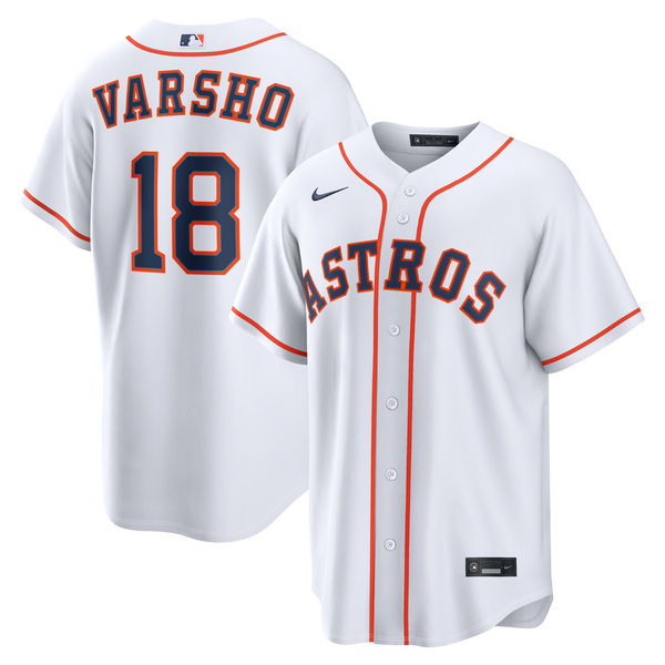 Houston Astros Daulton Varsho Nike White Home Replica Jersey